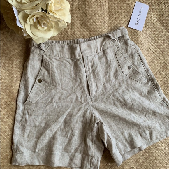 Athleta Linen Shorts - Picture 1 of 8